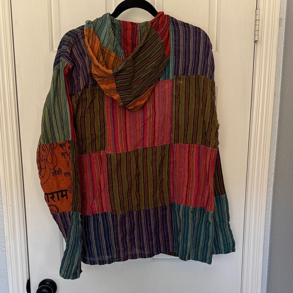 Multicolor Patchwork Hoodie - image 4